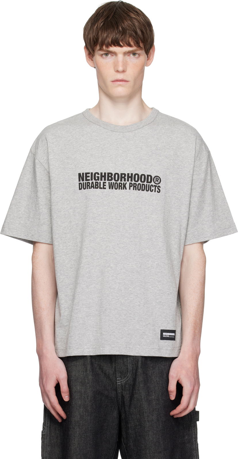Majica kratkih rukava Neighborhood Neighborhood Sheltech Crewneck T-Shirt Siva | 251BWNH-CSM02