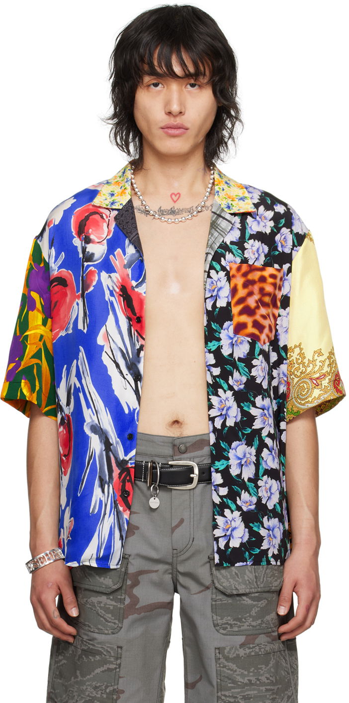 Košulja Marine Serre Scarves Shirt Plava | MSI025 UWOV0036