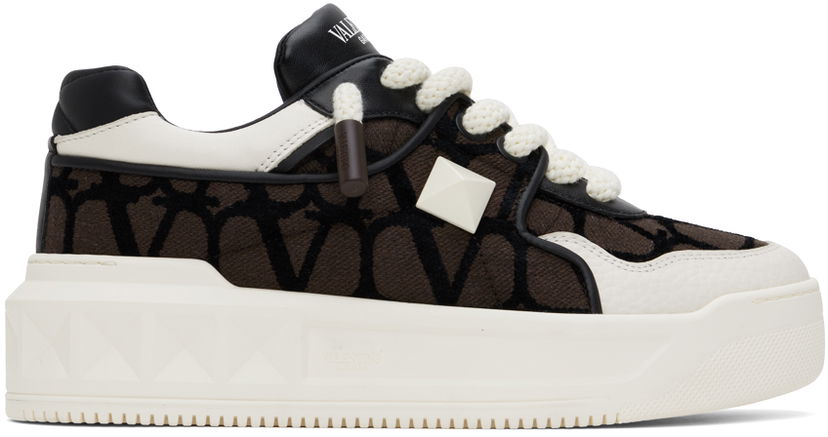 Tenisice i cipele Valentino Valentino Garavani One Stud XL Low-Top Smeđa | 5Y2S0G37IFF