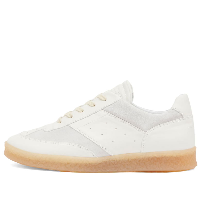 Tenisice i cipele Maison Margiela MM6 Maison Margiela Leather Lace Up Bijela | SH1WS0012-P6435-HA616
