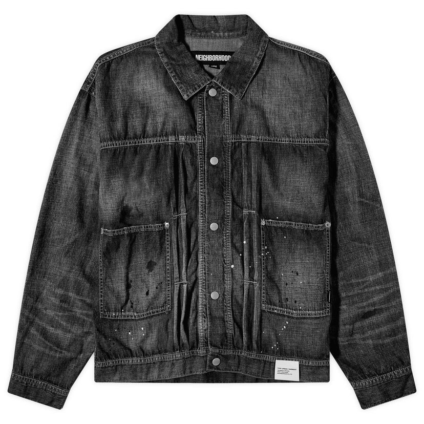 Jakna Neighborhood Washed Crna | 241SPNH-JKM04-BK