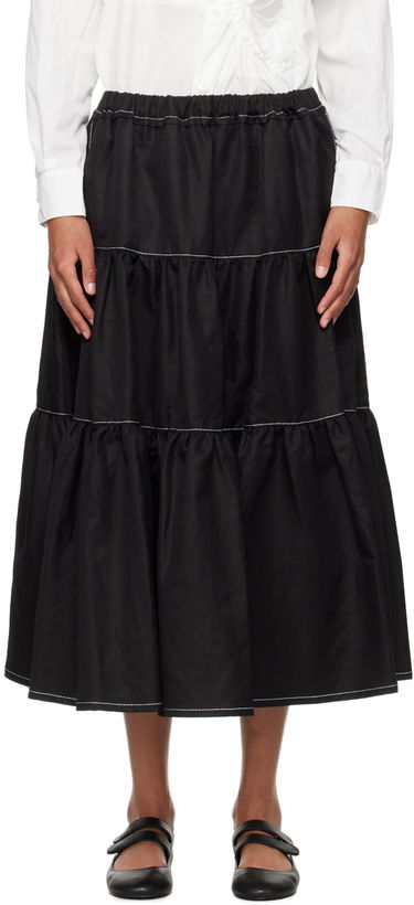 Suknja Comme des Garçons Comme Des Garçons Tiered Midi Skirt Crna | TM-S026-051, 0