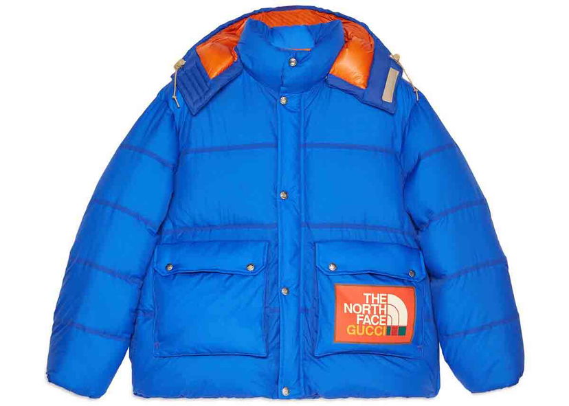 Pernata jakna Gucci The North Face x Padded Jacket Blue Plava | 663735 XAACY 4316