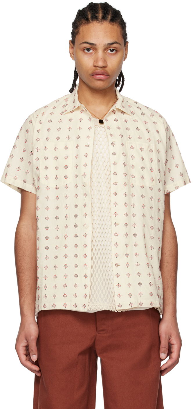 Košulja Bode Bode Chrystie Print Shirt Bijela | MRS23SH012