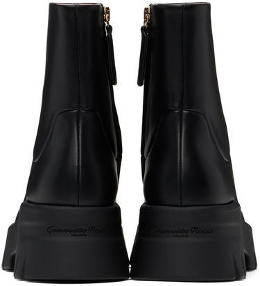 Tenisice i cipele Gianvito Rossi Montey Leather Platform Boots Crna | G73297-20GOM-VGI, 1