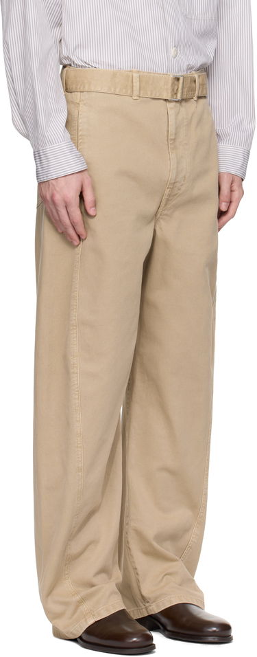 Hlače LEMAIRE Lemaire Twisted Belted Pants Bež | PA326 LD1042, 4