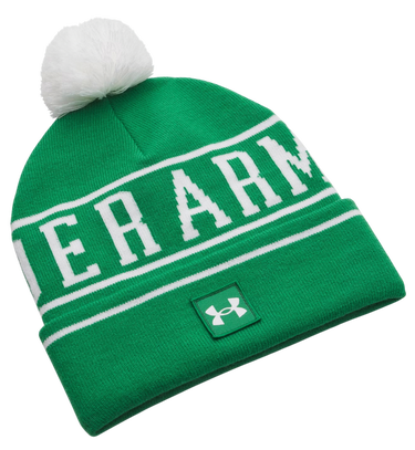 Kapica Under Armour Halftime Pom Beanie Zelena | 1386634-305, 0