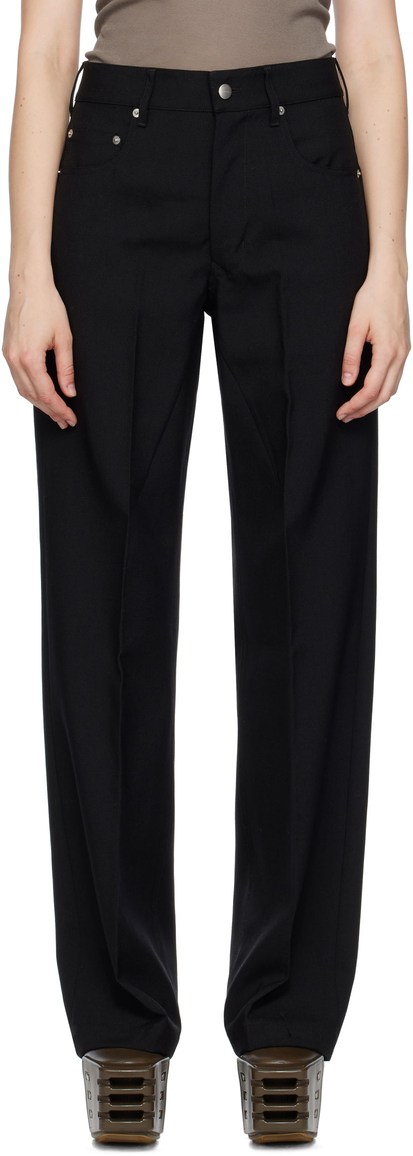 Hlače Rick Owens Rick Owens Concordians Geth Trousers Crna | RP02E4350 WGP