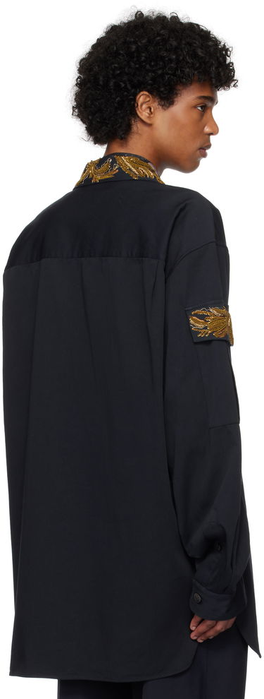 Košulja Dries Van Noten Dries Van Noten Embroidered Shirt Crna | 251-020757-1473, 2