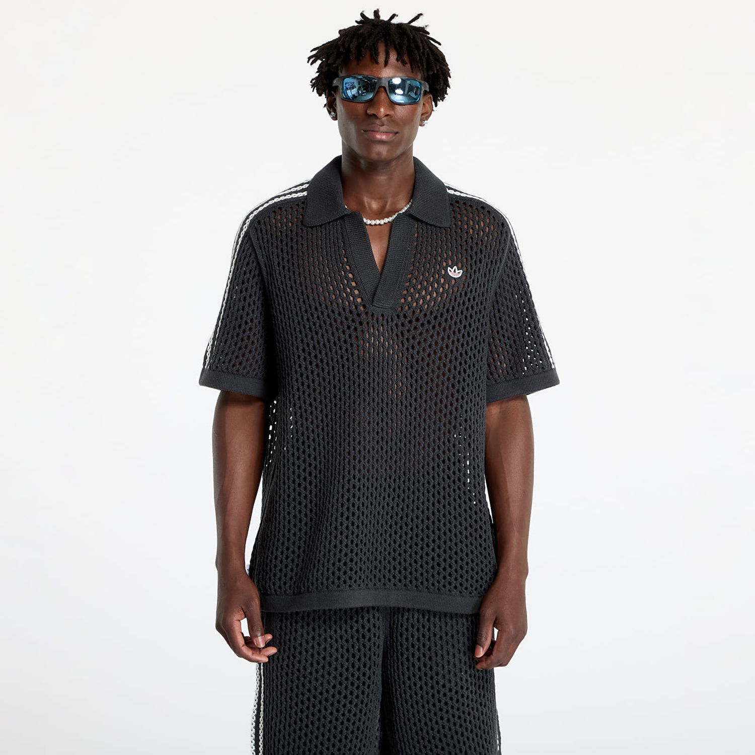 Polo majica adidas Originals Clot C x Polo UNISEX Carbon Crna | JE9593, 0