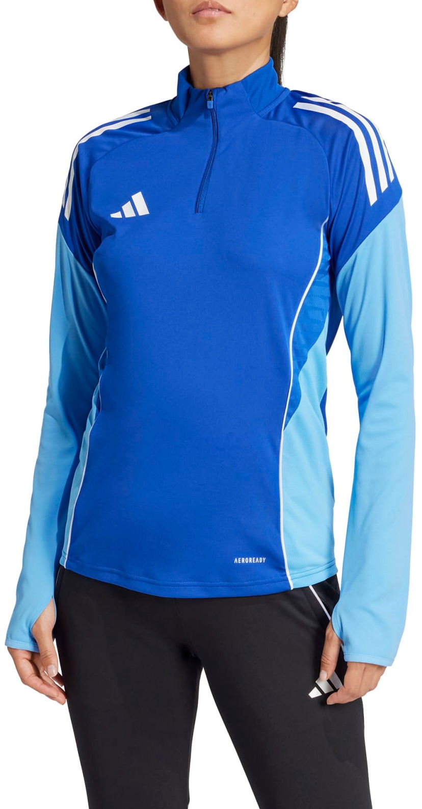 Dukserice adidas Originals Adidas TIRO25C Training Quarter-Zip Top Plava | ji6577