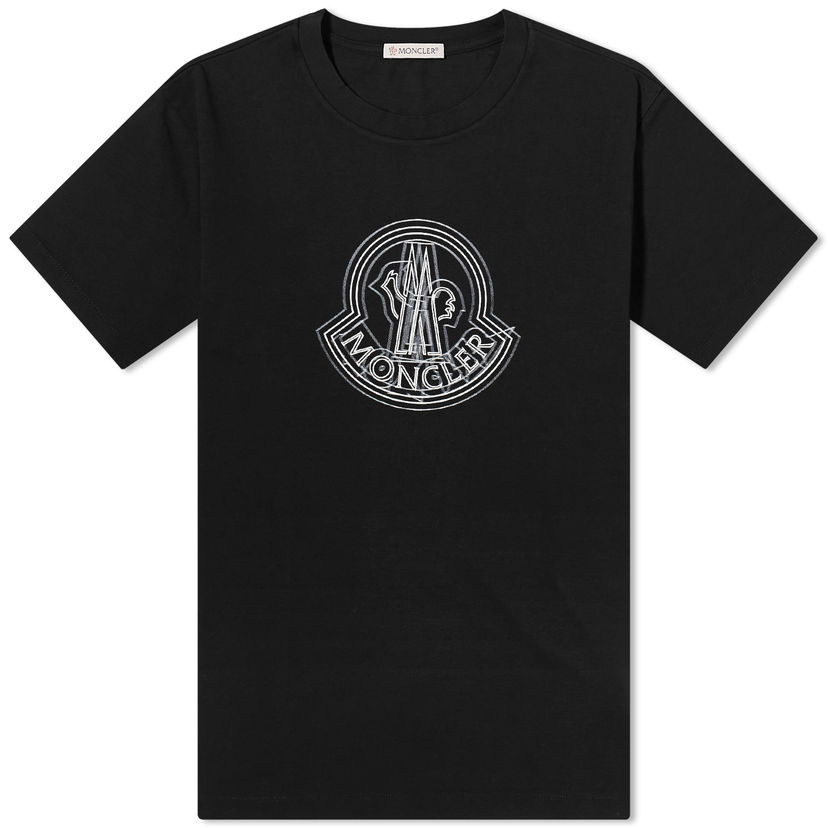 Majica kratkih rukava Moncler Large Logo T-Shirt Crna | 8C000-28-89A17-999