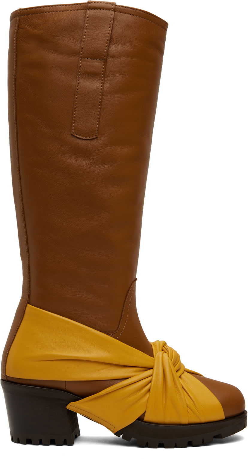 Odjeća KIKO KOSTADINOV Kiko Kostadinov Knotted Riding Boots Smeđa | KKWAW24FT03-156