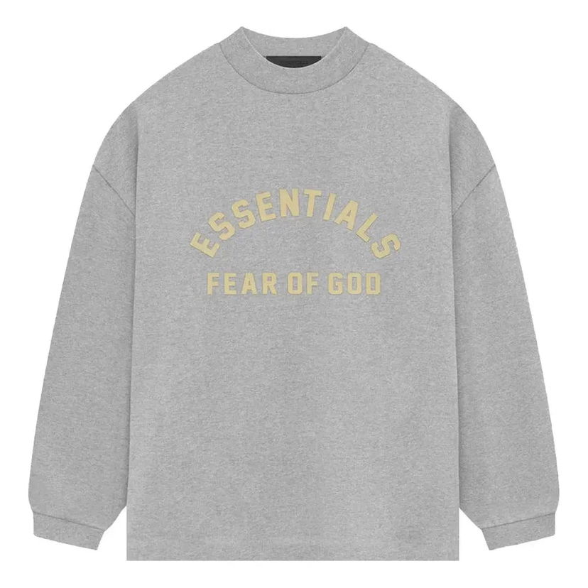 Dukserice Fear of God Essentials Heavy Jersey Long-Sleeve T-Shirt Siva | 125SP242016F