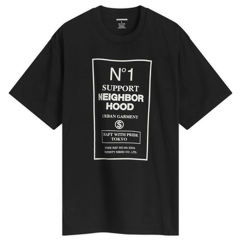 Majica kratkih rukava Neighborhood SS-15 Support Neighbor Hood Graphic Tee, Size L Crna | 251PCNH-ST15-BLK