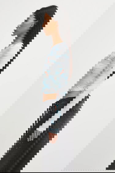 Crop top Fiorucci Beatitudo Print Long Sleeve Crop Višebojno | W25FWTLO003LY01BL02, 1