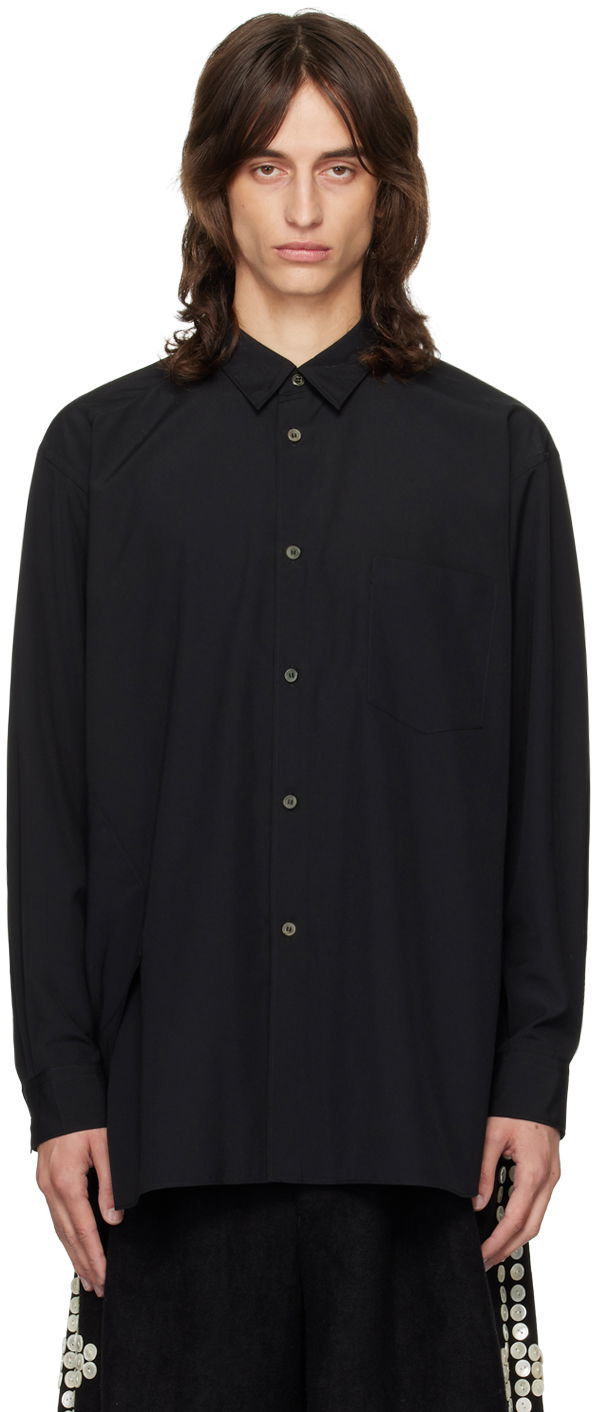 Košulja Comme des Garçons Homme Plus Black Asymmetric Shirt Crna | PN-B024-051