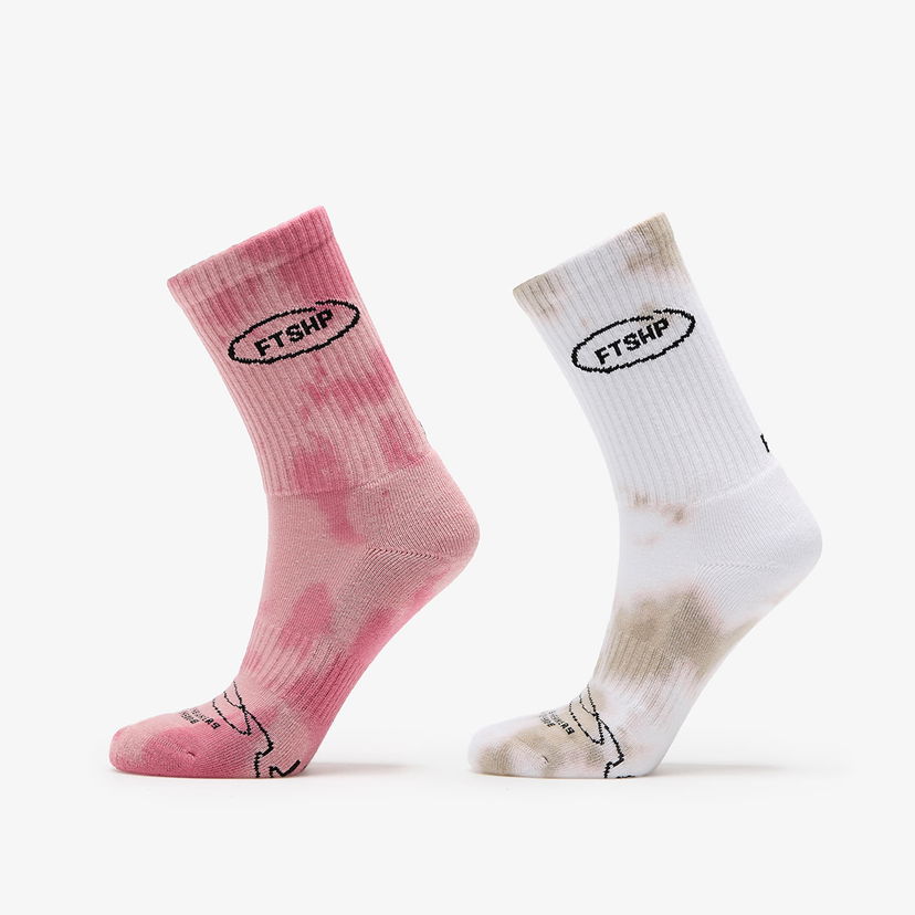 Čarape Footshop Basic Crew Socks 2-Pack Tie Dye Color Višebojno | FTSHP_362