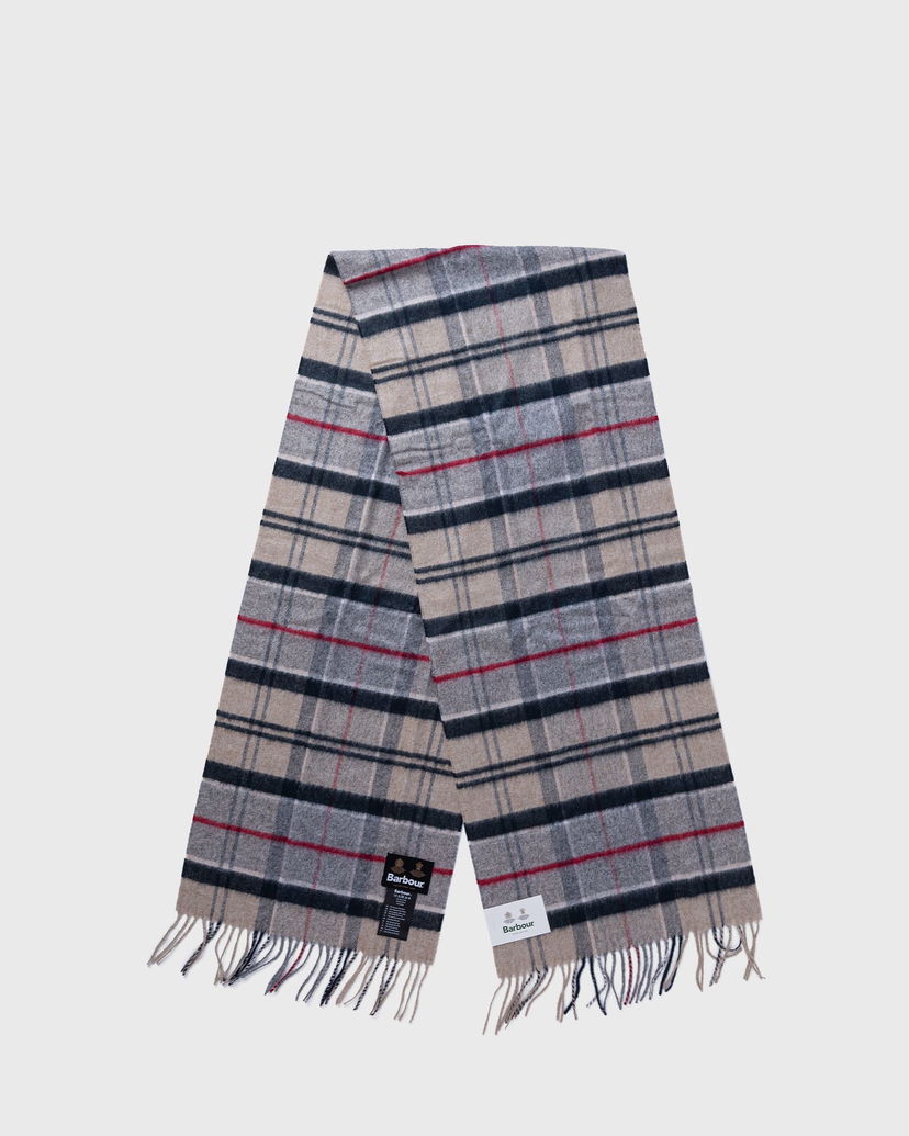 Šal Barbour Yaxley Tartan Scarf Siva | USC0324TN31