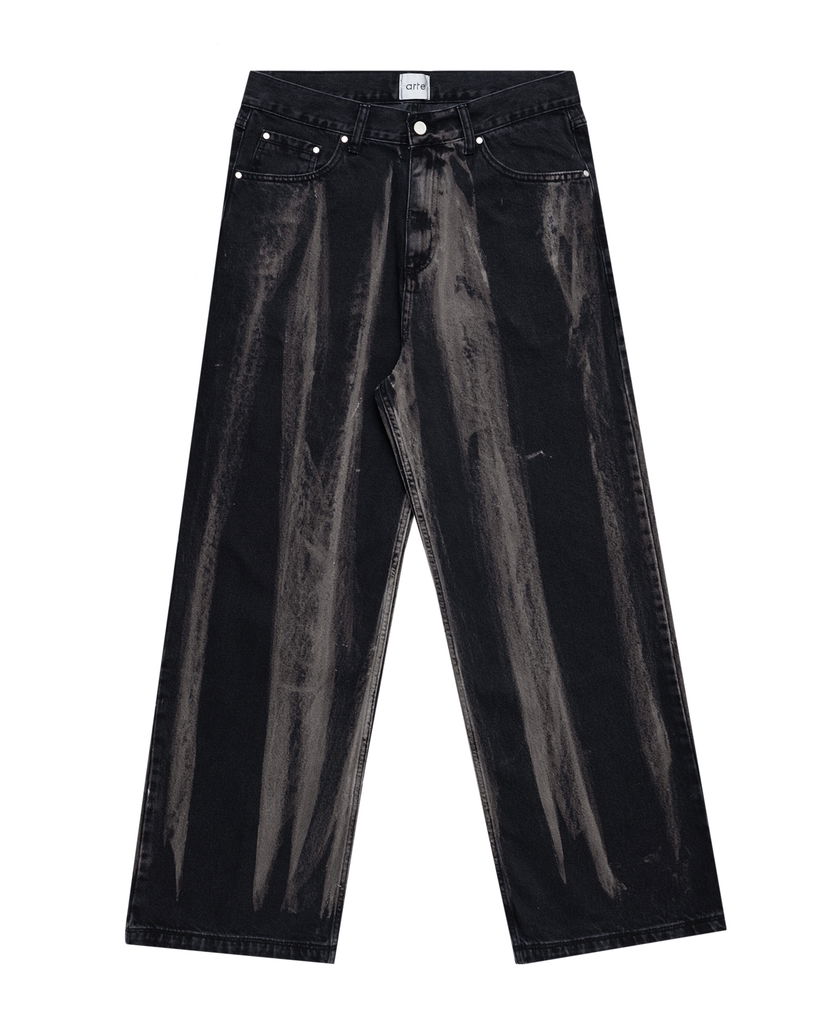 Jeans Arte Antwerp Arte Antwerp Washed Jeans Crna | AW25-030P-BD