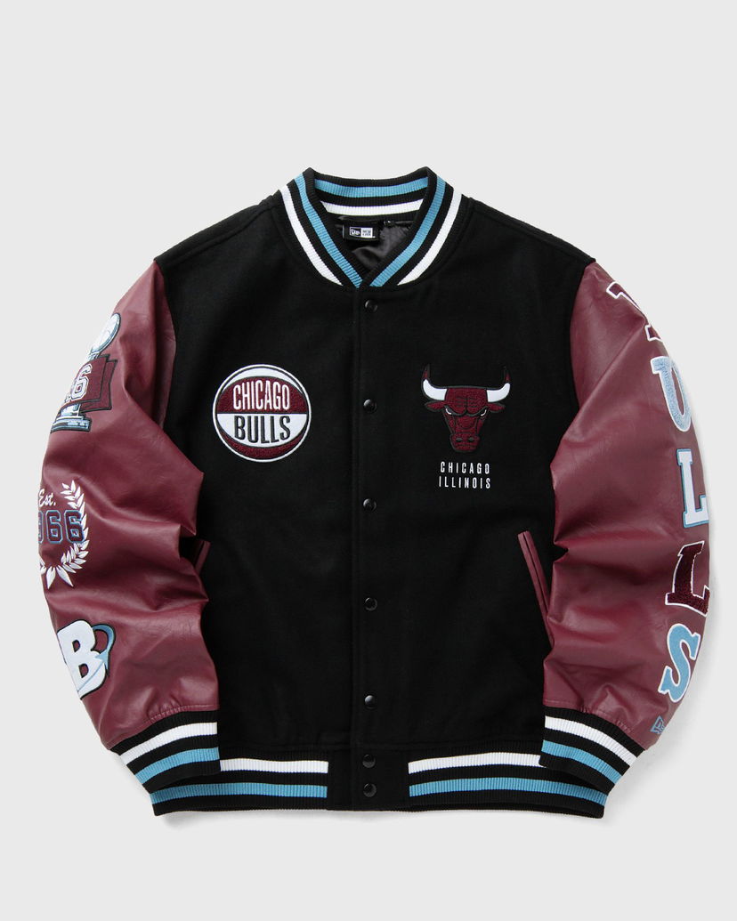 Bomber jakna New Era Chicago Bulls Varsity Jacket Crna | 60684336