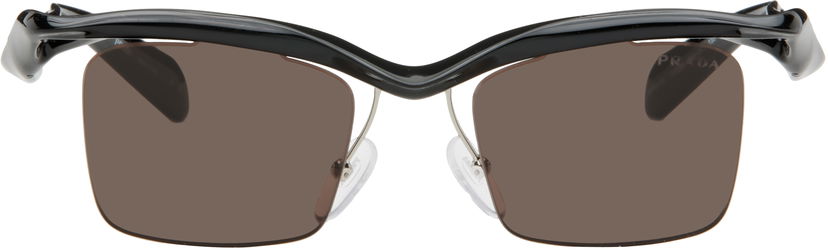 Sunčane naočale Prada Prada Twisted Frame Square Sunglasses Crna | 0PR A15S 8056262076125