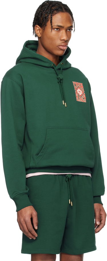 Dukserice Casablanca Casablanca Gothic Logo Hoodie Zelena | MS25-JTP-292-01, 1