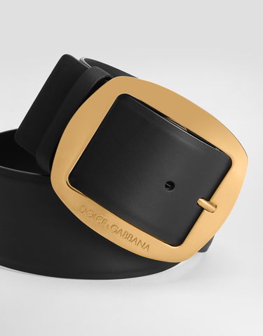 Pojasevi Dolce & Gabbana Dolce & Gabbana Calfskin Belt 95 Crna | BE4608AW84480999, 3