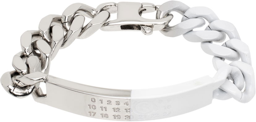 Narukvica Maison Margiela MM6 Maison Margiela Chain Bracelet Bijela | SM6UY0049 P8339