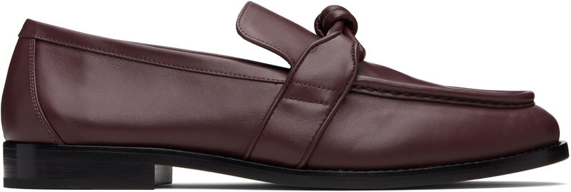 Tenisice i cipele Bottega Veneta Bottega Veneta Astaire Knotted Loafers Tamnocrvena | 796445V5DZ02240