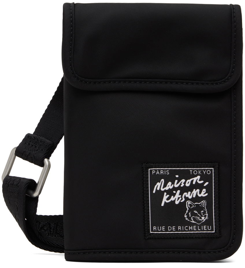 Novčanik MAISON KITSUNÉ Maison Kitsuné 'The Traveller' Neck Pouch Crna | MM05362WQ1001P199, 0