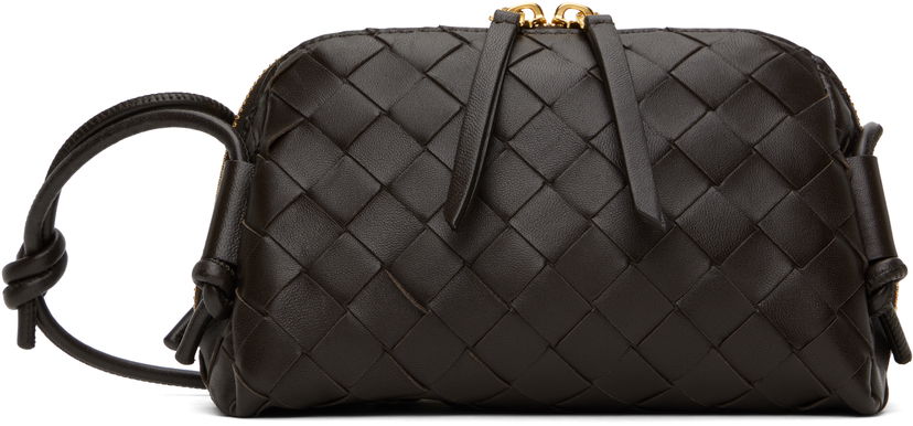 Torba za rame Bottega Veneta Intrecciato Leather Shoulder Bag Crna | 794258 VCPP1
