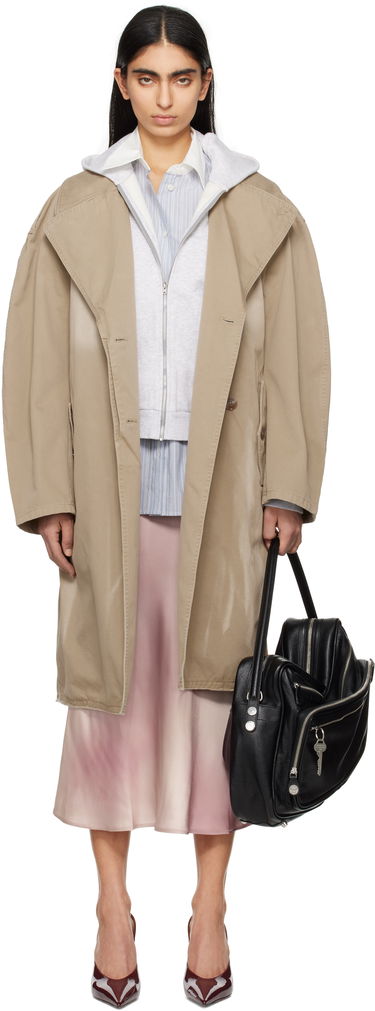 Trenčkot Acne Studios Acne Studios Belted Trench Coat Bež | A90630-, 0