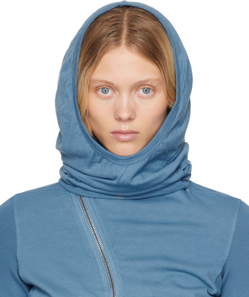 Dukserice Rick Owens Rick Owens DRKSHDW Hollywood Grace Hoodie Plava | DS01E3424 BHDB