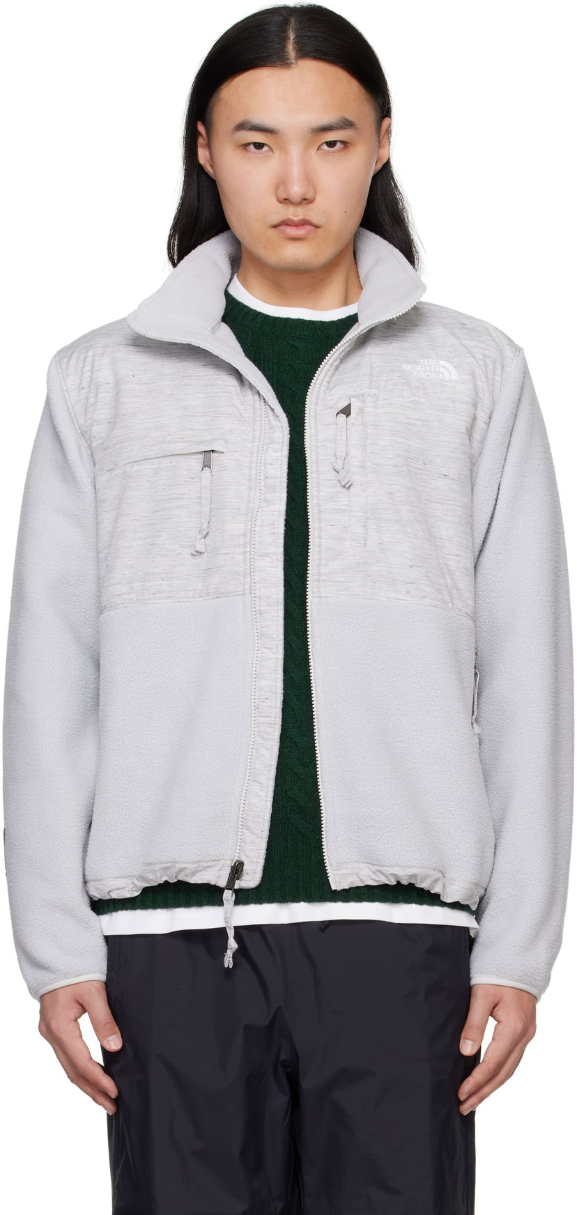 Dukserice The North Face Re-Grind Denali Fleece Jacket Siva | NF0A8B5E