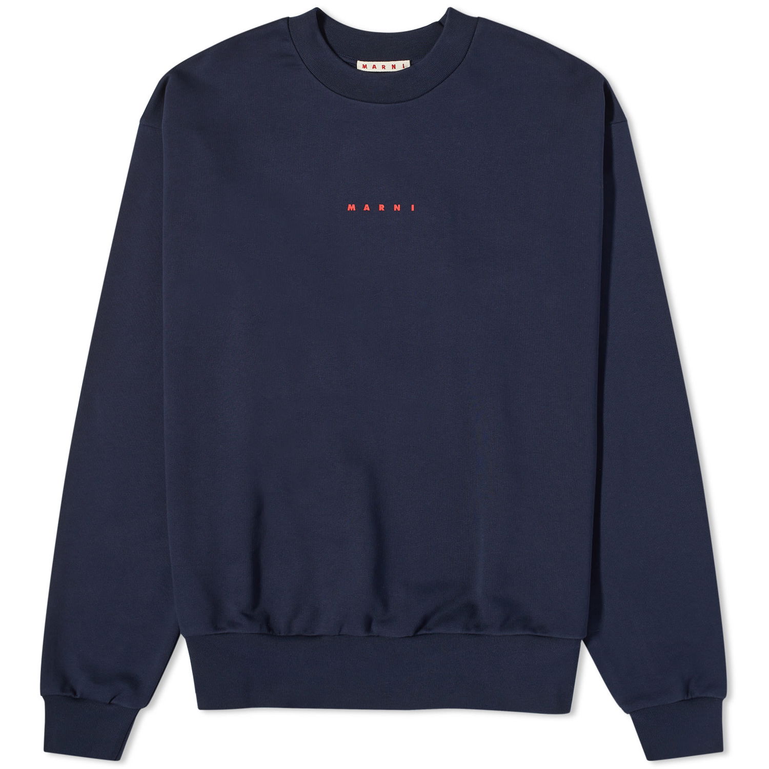 Dukserice Marni Logo Crew Neck Sweat Blumarine Tamnoplava | FUMU0074P9-USCU87-LOB94, 0