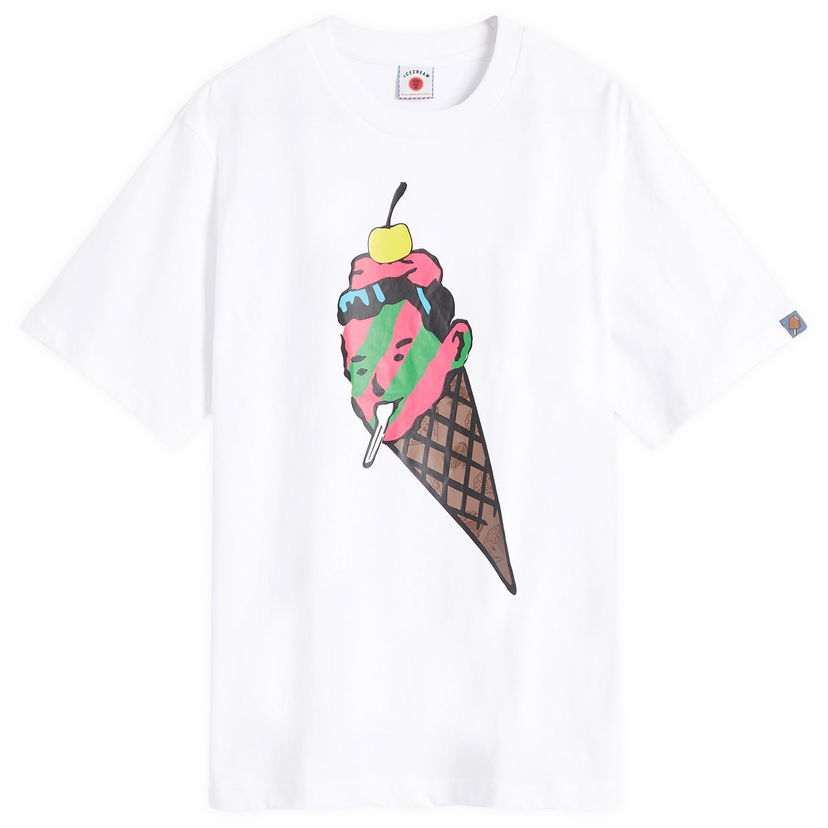 Majica kratkih rukava BBC IceCream ICECREAM Cone Man T-Shirt, Size Large Bijela | IC24483-WHT