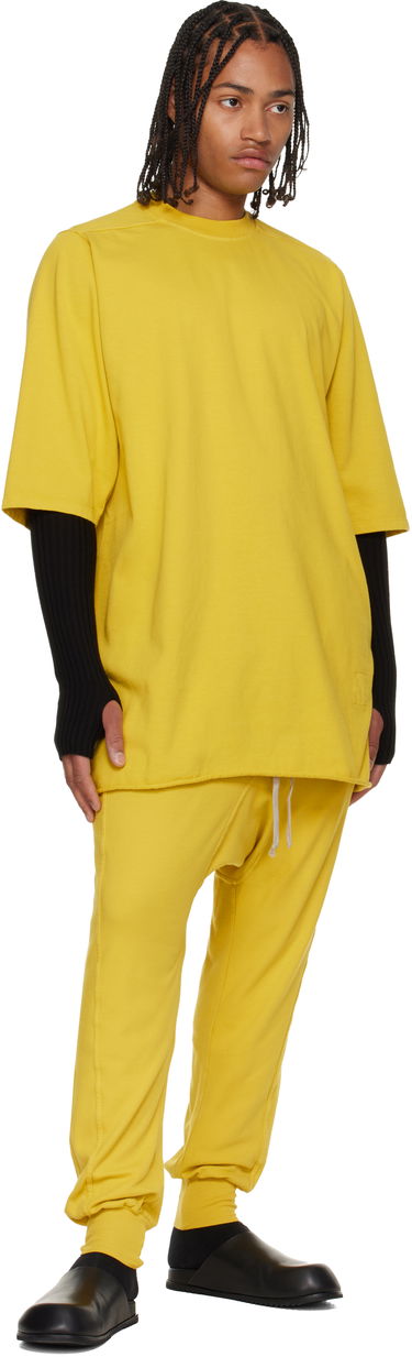 Majica kratkih rukava Rick Owens Concordians Jumbo SS T-shirt Žuta | DU02E7274 RIG, 3