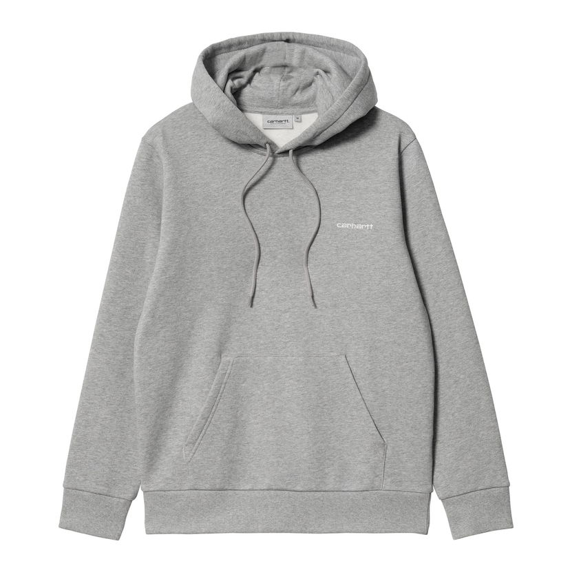 Dukserice Carhartt WIP Script Embroidery Hoodie Siva | I033658_00D_XX