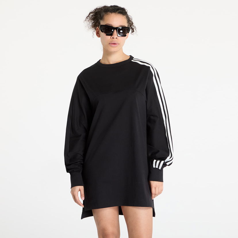 Haljina Y-3 Y-3 3-Stripes Long Sleeve Dress Crna | JN4987