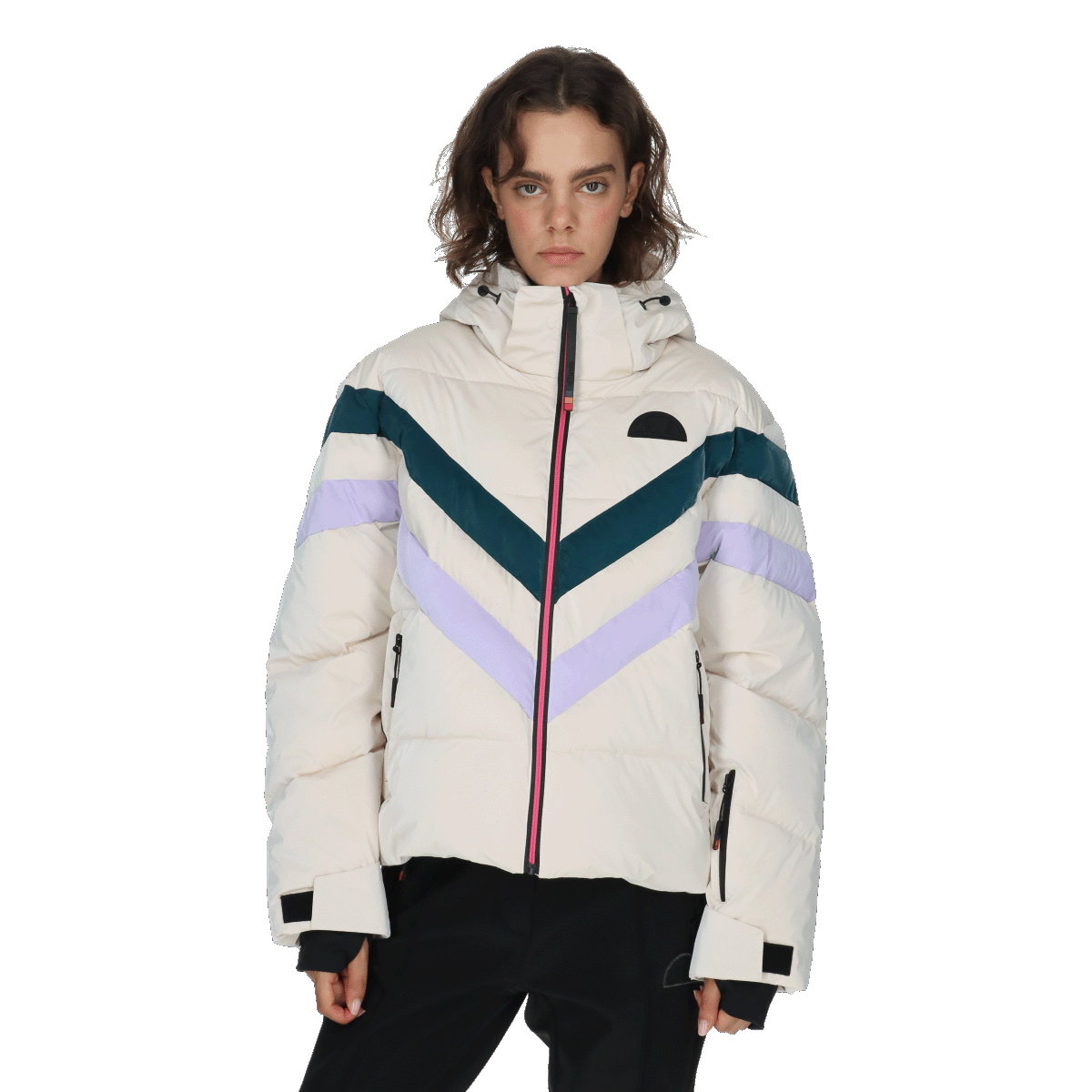 Pernata jakna Ellesse Milica Chevron Stripe Puffer Jacket Višebojno | ELA253F501-92, 0