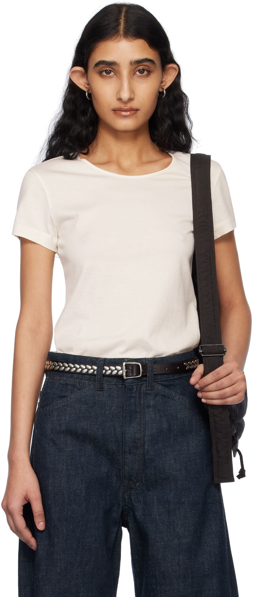 Majica kratkih rukava LEMAIRE Lemaire Fitted T-Shirt Bijela | TO1352 LJ1018