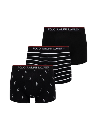 Bokserice Polo by Ralph Lauren Classic Trunk 3Pack Crna | 714830299009