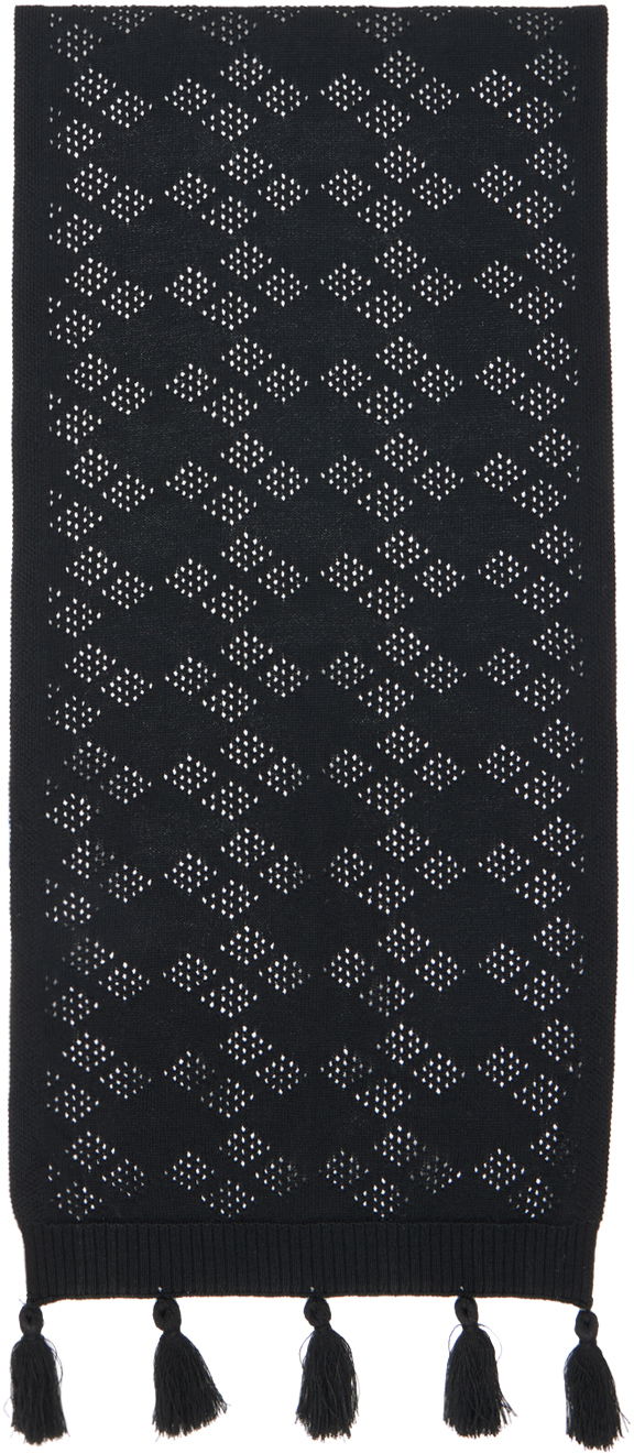Šal ADER ERROR Knitted Scarf with Tassels Crna | BMADSSAC0402BK, 1
