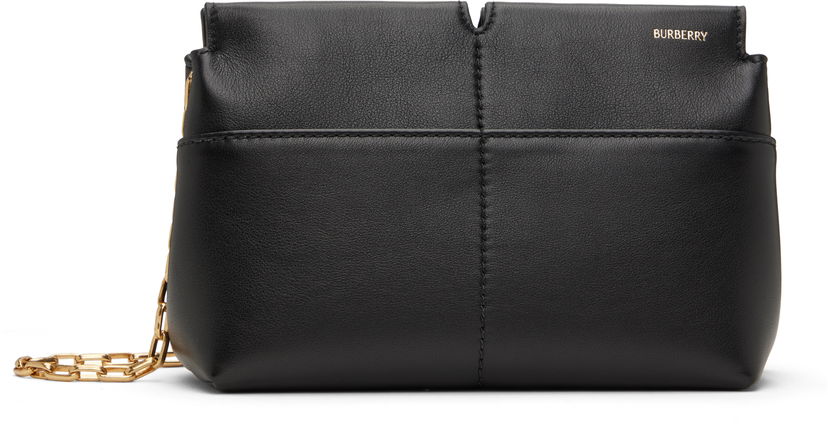 Ručna torbica Burberry Chain Clutch Bag Crna | 8095362