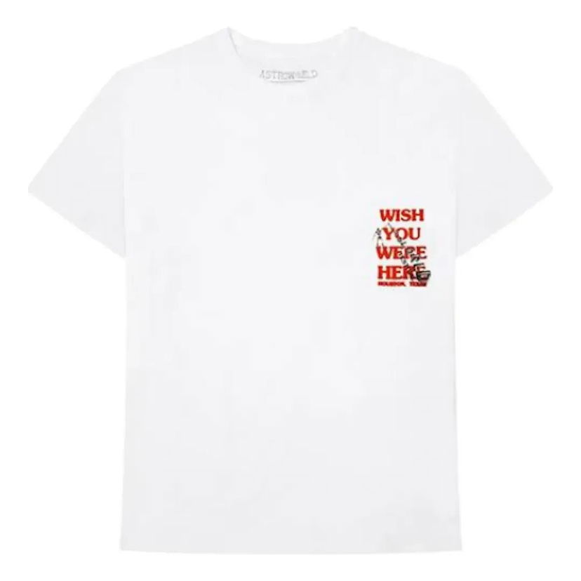Majica kratkih rukava Cactus Jack by Travis Scott Travis Scott Wish You Were Here Festival T-Shirt Bijela | CJFN-SS42