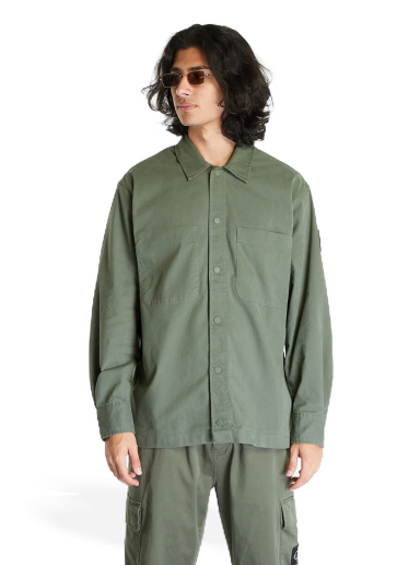 Košulja CALVIN KLEIN Jeans Topstitch Woven Shirt Green Zelena | J30J323968 LLP