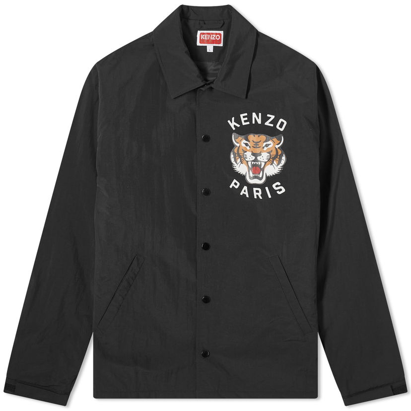 Jakna KENZO Lucky Tiger Padded Coach Jacket Crna | FE55BL0629NG-99