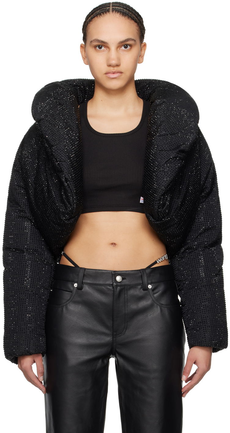 Jakna Alexander Wang Hotfix Down Jacket Crna | 1WC1242515