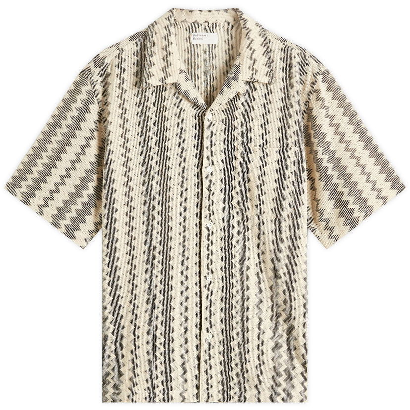 Košulja Universal Works Universal Works Lattice Road Shirt, Size Large Bež | P32065-CHC